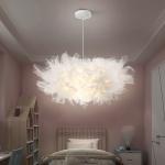 Modern Nordic Creative White Yarn LED Chandelier Simple White Cloud Pendant
