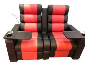 China 580mm Combination Electric Recliner Leather Sofa Couch factory