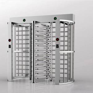 China Heavy Duty IP54 Full Height Turnstile Gate Double Passage 24V Solenoid Control Motor factory