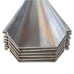 Larsen U Z Type Hot Rolled Steel Sheet Pile SY295 S355 SY390 DIN GB JIS Standard