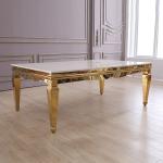 Modern 20 - 40mm Luxury Marble Dining Table 12 Seat 96x48x30inch