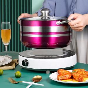 China Kitchen Cookware Sets Non Stick Colorful Stainless Steel Sets Cooking Pots factory