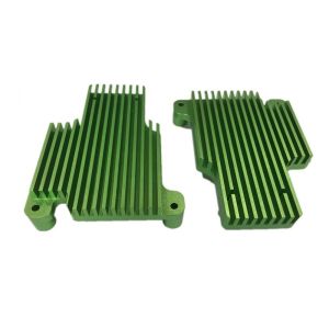 Green Anodizing OEM CNC Milling Aluminium CNC Machined Heatsink Parts