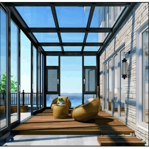 Modern Aluminum Sunroom Galvanized Weather Resistant Patio Enclosure