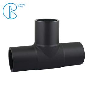 China Dn 50-630mm HDPE Equal Tee Buttweld With 100% Virgin Material PE100 factory