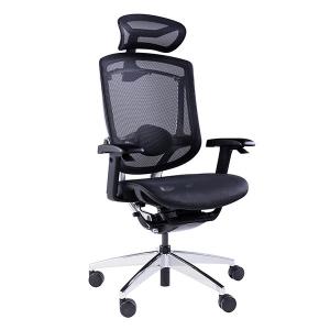 China Elegant Wine Glass Height Adjustable Ergonomic Chair Lumbar Support 3D Headrest factory