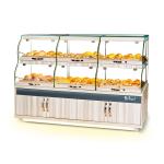 High End Glass Bakery Display Cases Non Refrigerated Non Toxic Materials