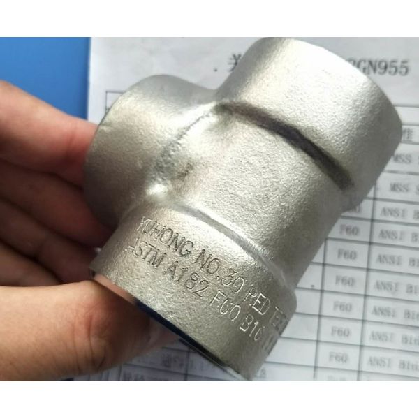 Duplex Steel Forged Fitting ASTM A182 F60 S32205 Concentric Swage 45°/ 90° ELBOW NIPPLE TEE MSS SP-95 ASME B16.11