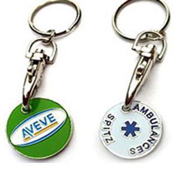 OEM / ODM Soft enamel Promotional Metal Keyrings with factory price