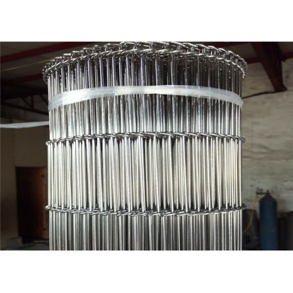 China Stainless Steel Food Industry 50mm Wire Mesh Conveyor Belt factory