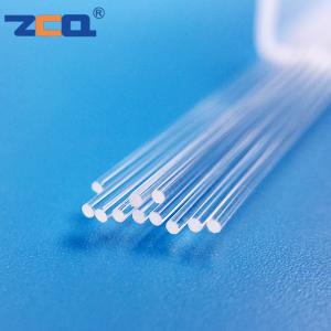 China Custom Fire Resistance Quartz Glass Rod Transparent Color Fused Silica Rod factory