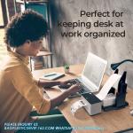 External Rolls Label Holder, 2 In 1 Fan-Fold Stack Paper Holder For Desktop