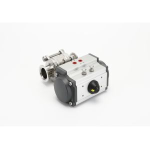 Sanitary KF Vacuum Fittings Ball Valve Stainless Steel Pneumatic