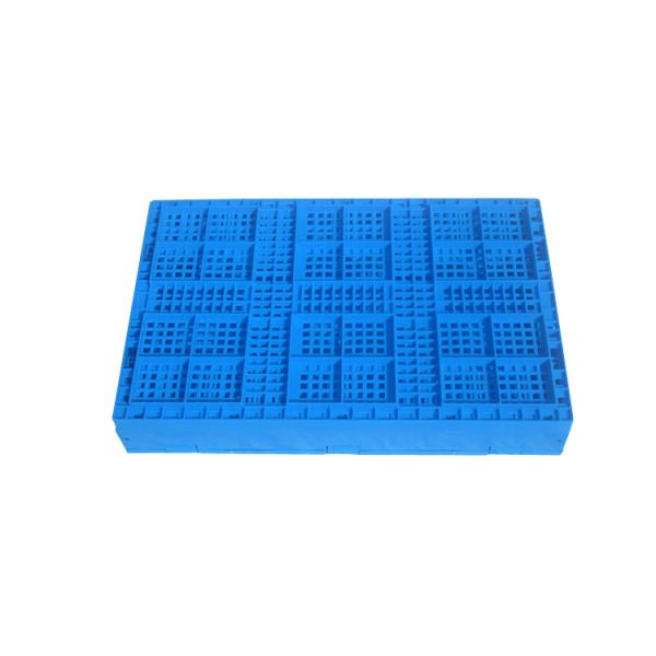 Lightweight Foldable Plastic Container 600*400 Mm Virgin Polypropylene Foods Loading