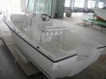 6 M Fiberglass Hull Pontoon Fishing Boats , 6 Person Inflatable Boat With Center