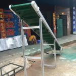 Powered V Flat Belt Conveyor Carbon Steel Material 0.4kW - 22kW For Climbing