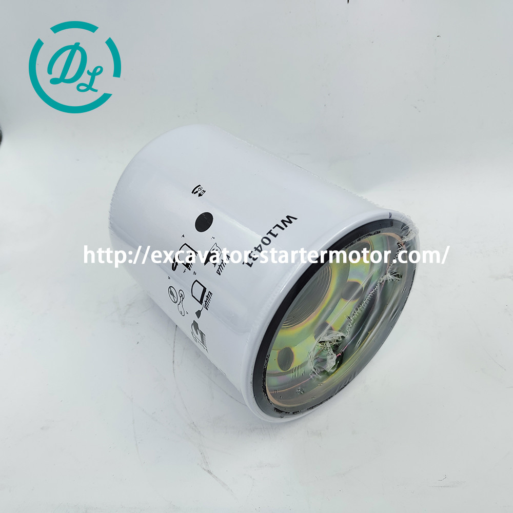 WL10431 Oil Filter Wix Excavator Spare Parts Oem Metal Canister Filter