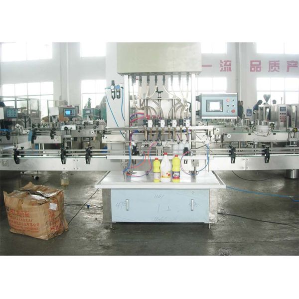 Cleaner Bottle Filling Line With Anti corrosive Gravity bottle Filler and Rotary Capping Machine