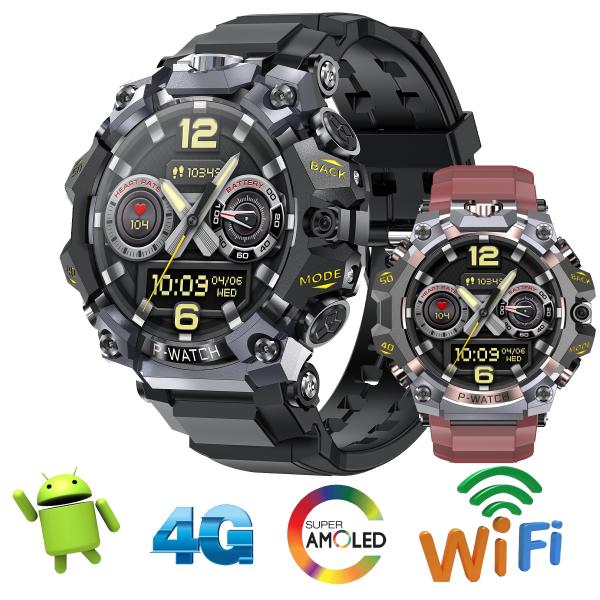 Stylish And Functional 4G GPS Outdoor Watch Stainless Steel Design And 1150MA