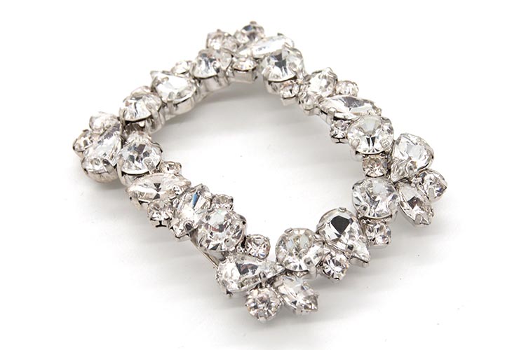 Crystal Ladies Shoes Decoration Accessories 55mm*40mm Fashion Styl