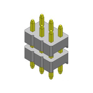 Pin Header Connector 2.00mm Dual Row Stack DIP TYPE 2*2PIN To 2*40PIN