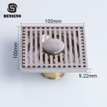 9mm Washing Machine Brass 10CM Bathroom Floor Drain Strainer