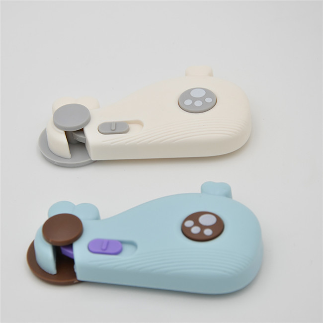 Logo Printing Child Safety Cabinet Locks Whale Shape Sponge Glue ABS Material