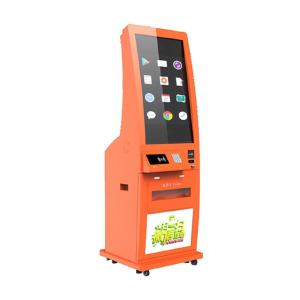 China Lobby Ticket Vending Kiosk With Card Reader Large Dual Screen 19-22 Inch factory