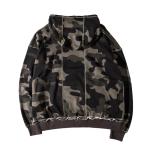High Street Fashion Mens Oversized Pullover Hoodie V Neck Camo Pattern Type