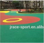 Acrylic Epdm Seamless Flooring , Epdm Playground Surface Compression Resistance
