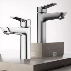 China Single Handle Bathroom Washbasin Faucet Hot And Cold Stainless Steel Household Sink factory