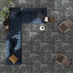 Anti Static Nylon Carpet Tiles 50x50cm Polypropylene Loop Pile Polypropylene