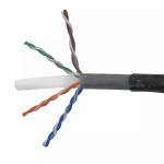 Outdoor Unshielded Cat6 Lan Cable 4 Pairs Twisted Network Cable