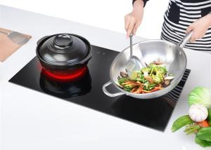 China Child Lock, Dual Zone 4400W Ceramic Induction Stove factory