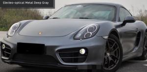 China Electro Optical Metal Deep Grey Car Wrap Film Moisture Proof factory