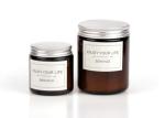 Luxury Amber Glass Jar 7x9cm Soy Wax Scented Candle
