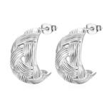 Vintage Abstract Golden And Silver Earrings Classic Style Fashion Jewellery