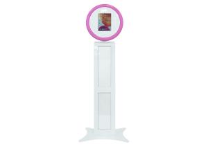 China Metal Shell Ring Light Selfie Station Magic Portable Led Photo Booth Round For Ipad factory