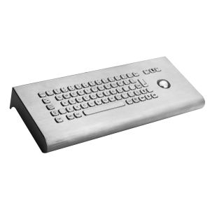 IP65 Explosion Proof 38mm Trackball Stainless Kiosk Keyboard Wall Mounted