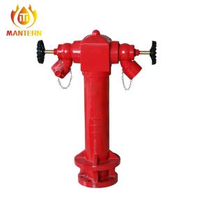 China Cast Iron Fire Fighting Devices 4&quot; 100mm Pillar Fire Hydrant With 2 Way 2.5&quot; Landing Valve factory