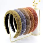 Luxury Rhinestone Silk Makeup Headband 100g Weight 3cm Width
