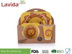 Shatter Proof Bamboo Childrens Dinner Set , BPA Free 5 Pieces Bamboo Fibre Kids