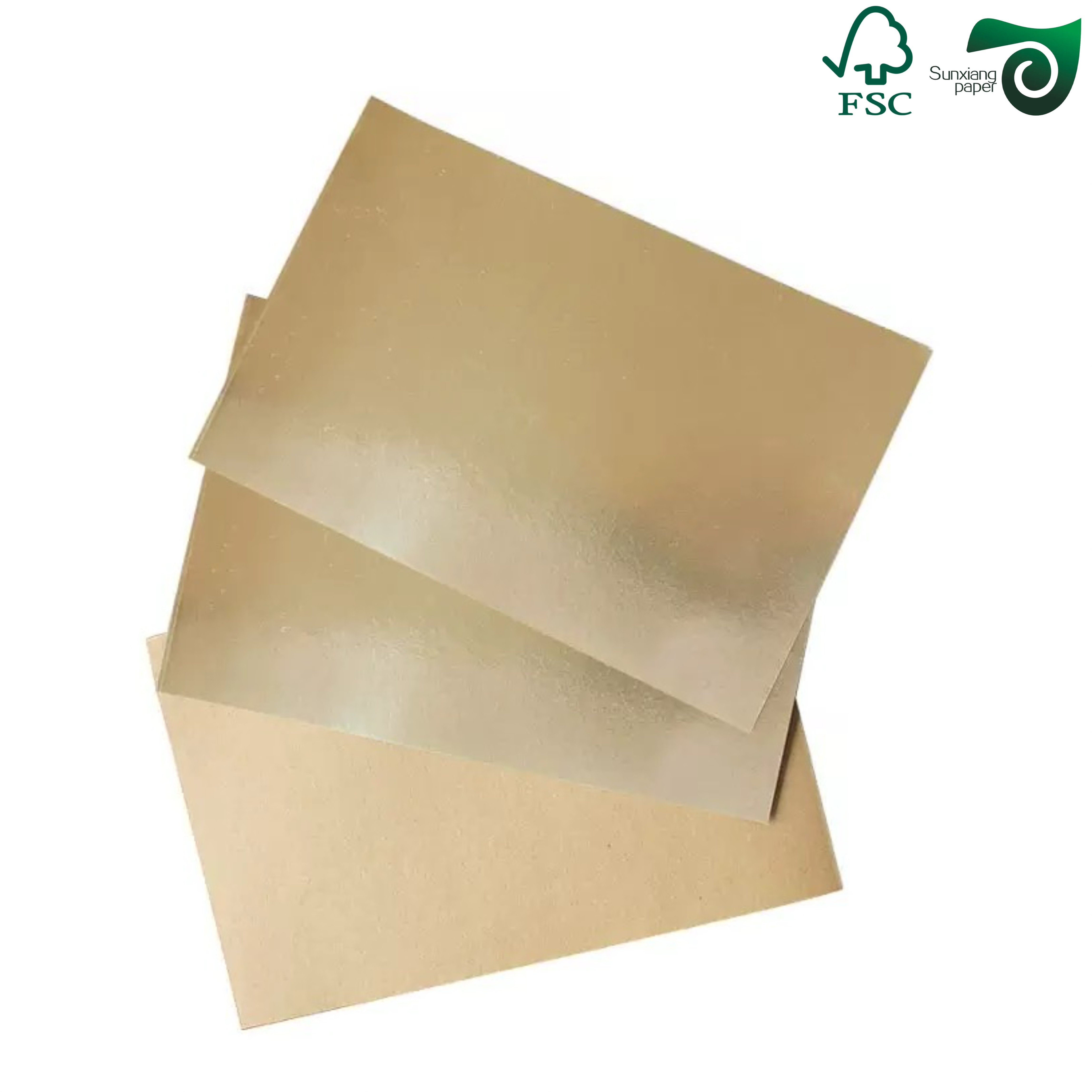 FSC Certified Expansible Brown Kraft Paper Sheets 80gsm 90gsm
