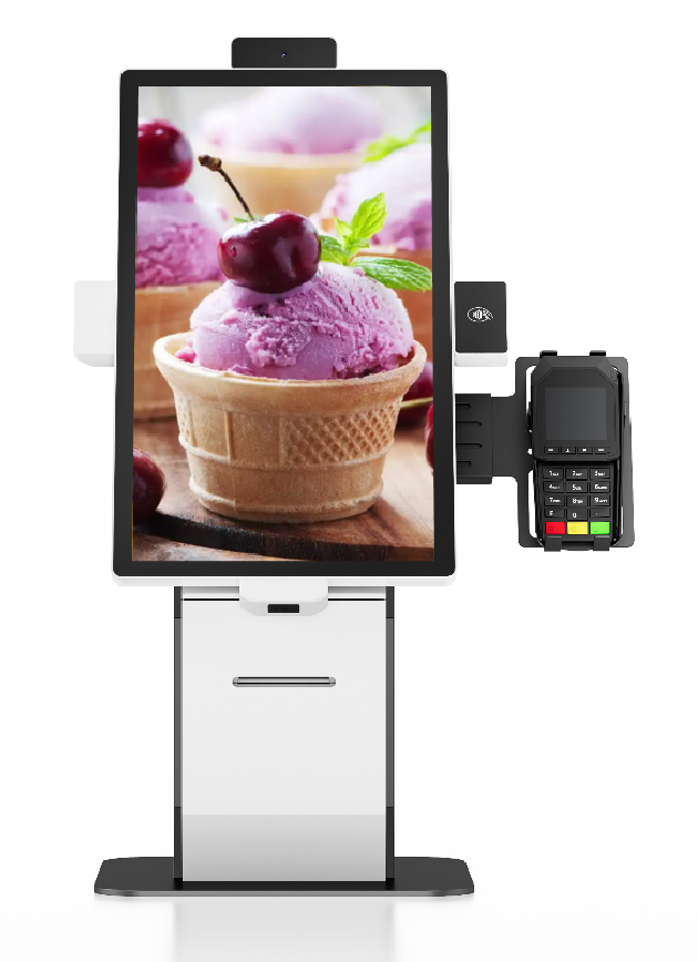 21.5-inch LCD Self-Service Kiosk with Flexible Module Customization Multi-Purpose Versatility and Portable Scalable Design