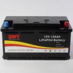 Long Lasting 12V 120AH Lifepo4 Battery Pack For Solar System Black Charge