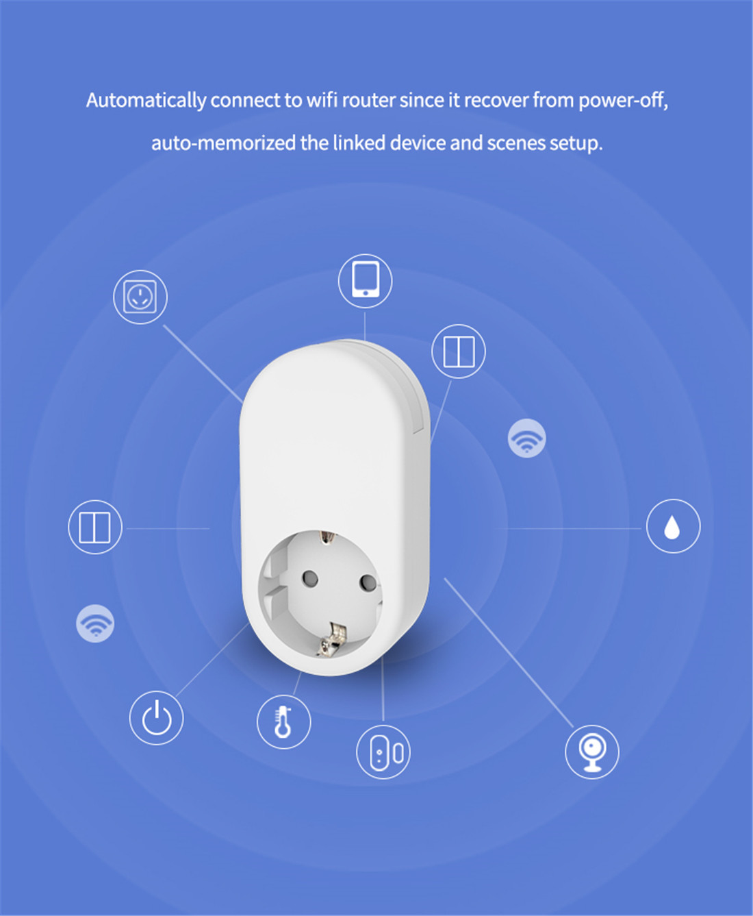 GDKES Wi-Fi+BLE EU Plug with Dimmable Night Light