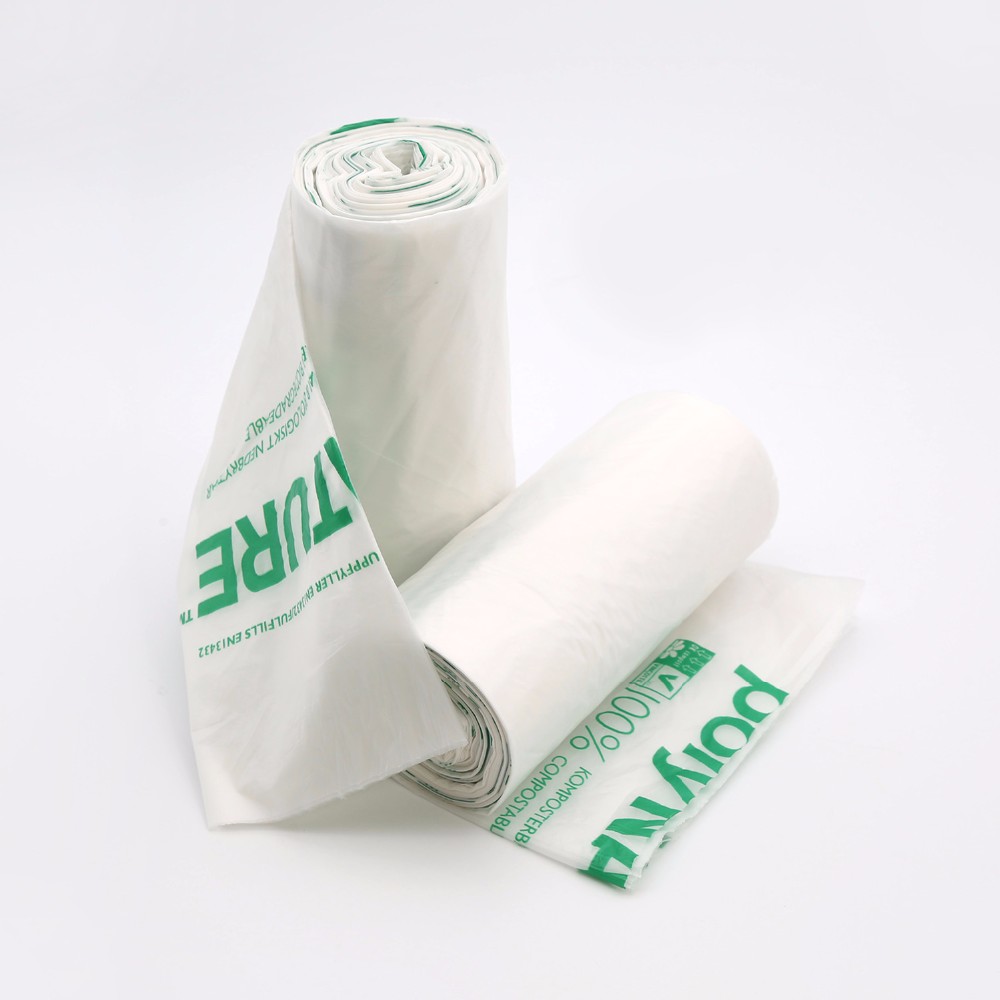 Kitchen Biodegradable Garbage Bags Compostable Biobased 13 Gallon 45 Gallon Garbage Trash Bag