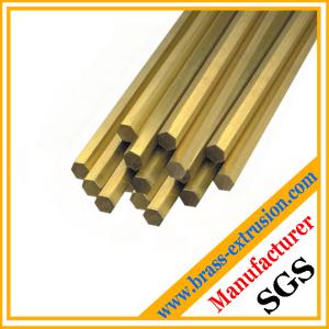 China solid hexagon brass rod factory