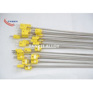 China SS304 Sheath Mgo Thermocouple Mineral Insulation With Male Connector on sale