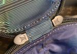Cylinder Iridescent Expandable Crossbody Bag 3D Effect Printing